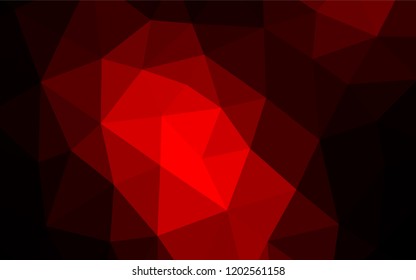 Dark Red vector abstract polygonal texture. Creative geometric illustration in Origami style with gradient. The elegant pattern can be used as part of a brand book.
