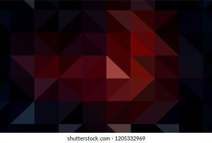 Dark Red vector abstract polygonal pattern. Colorful illustration in polygonal style with gradient. New template for your brand book.