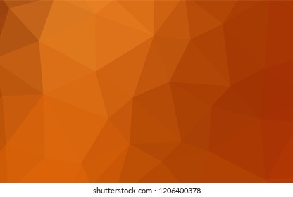 Dark Red vector abstract polygonal pattern. A sample with polygonal shapes. New template for your brand book.