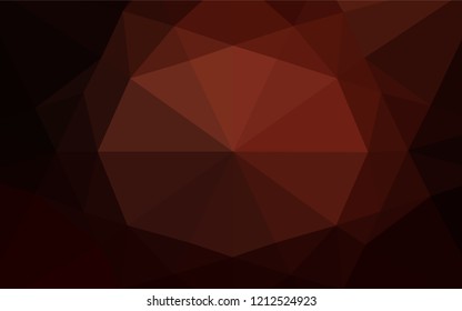 Dark Red vector abstract polygonal texture. Creative geometric illustration in Origami style with gradient. A completely new design for your business.