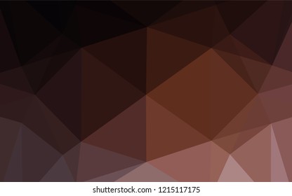 Dark Red vector abstract polygonal texture. Shining colored illustration in a Brand new style. A new texture for your design.