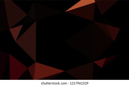 Dark Red vector abstract polygonal layout. A vague abstract illustration with gradient. Brand new design for your business.