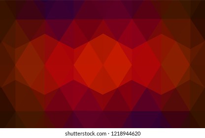 Dark Red vector abstract polygonal background. Creative illustration in halftone style with triangles. A new texture for your web site.