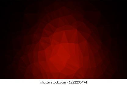 Dark Red vector abstract polygonal cover. A completely new color illustration in a vague style. A completely new template for your business design.
