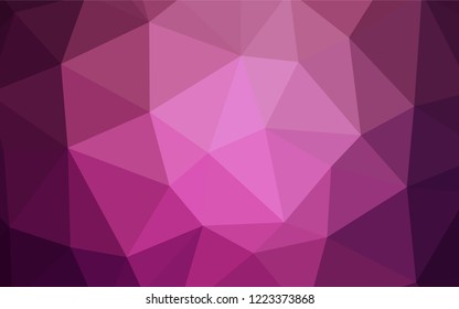 Dark Red vector abstract polygonal background. A completely new color illustration in a polygonal style. Pattern for a brand book's backdrop.