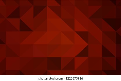 Dark Red vector abstract polygonal background. Polygonal abstract illustration with gradient. Brand new style for your business design.