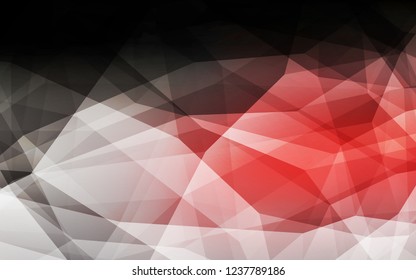 Dark Red vector abstract polygonal template. Geometric illustration in Origami style with gradient.  Brand new style for your business design.