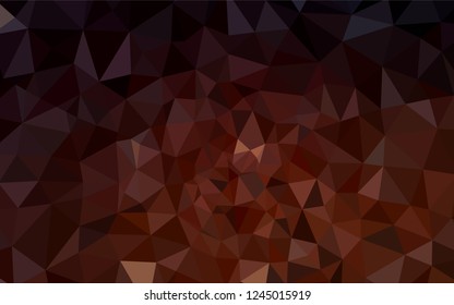 Dark Red vector abstract polygonal pattern. A completely new color illustration in a polygonal style. Pattern for a brand book's backdrop.