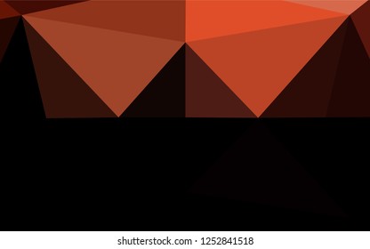 Dark Red vector abstract polygonal layout. A sample with polygonal shapes. The completely new template can be used for your brand book.