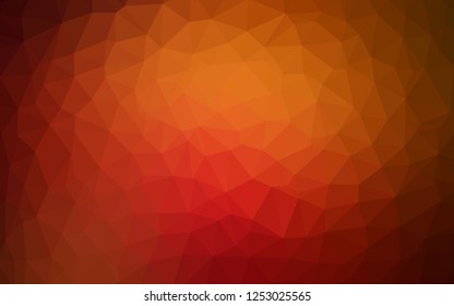 Dark Red vector abstract polygonal template. Polygonal abstract illustration with gradient. Completely new template for your banner.