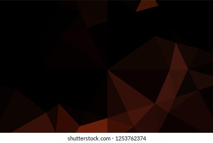 Dark Red vector abstract polygonal texture. Creative illustration in halftone style with gradient. The template can be used as a background for cell phones.