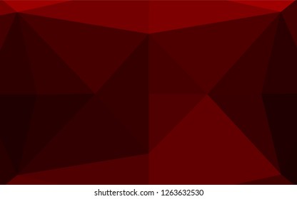 Dark Red vector abstract polygonal layout. Brand new colored illustration in blurry style with gradient. A completely new design for your business.