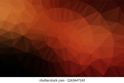 Dark Red vector abstract polygonal layout. Glitter abstract illustration with an elegant design. The completely new template can be used for your brand book.