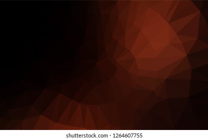 Dark Red vector abstract polygonal cover. Triangular geometric sample with gradient.  The elegant pattern can be used as part of a brand book.
