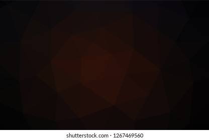 Dark Red vector abstract polygonal layout. Shining colored illustration in a Brand new style. A completely new design for your business.
