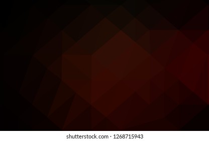 Dark Red vector abstract polygonal cover. Glitter abstract illustration with an elegant design. New texture for your design.