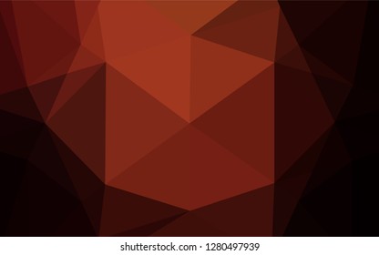 Dark Red vector abstract polygonal texture. Brand new colored illustration in blurry style with gradient. The elegant pattern can be used as part of a brand book.