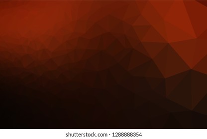 Dark Red vector abstract polygonal texture. Creative illustration in halftone style with gradient. The polygonal design can be used for your web site.