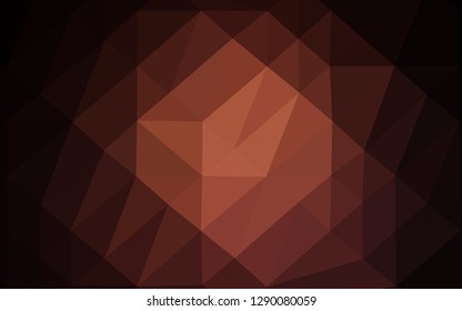 Dark Red vector abstract polygonal cover. Colorful illustration in abstract style with gradient. Completely new template for your business design.