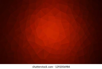 Dark Red vector abstract polygonal pattern. Colorful illustration in abstract style with triangles. Best triangular design for your business.