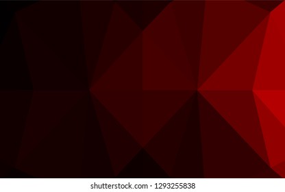 Dark Red vector abstract polygonal texture. Geometric illustration in Origami style with gradient.  Brand new design for your business.