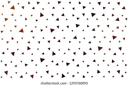 Dark Red vector  abstract polygonal template. Elegant bright polygonal illustration with gradient. Triangular pattern for your design.