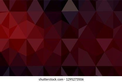 Dark Red vector abstract polygonal pattern. Creative geometric illustration in Origami style with gradient. Textured pattern for your backgrounds.