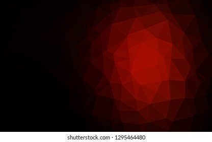 Dark Red vector abstract polygonal cover. Modern geometrical abstract illustration with gradient. Textured pattern for background.