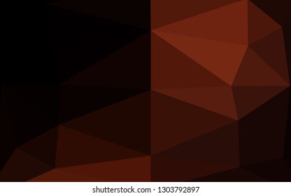 Dark Red vector abstract polygonal texture. Brand new colorful illustration in with gradient. New texture for your design.