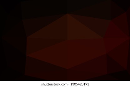 Dark Red vector abstract polygonal texture. Glitter abstract illustration with an elegant design. Completely new design for your business.