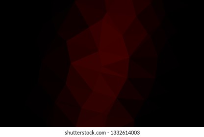 Dark Red vector abstract polygonal layout. Modern geometrical abstract illustration with gradient. Template for a cell phone background.