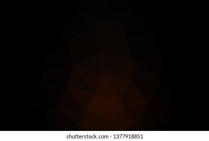 Dark Red vector abstract polygonal cover. Brand new colorful illustration in with gradient. Template for your brand book.