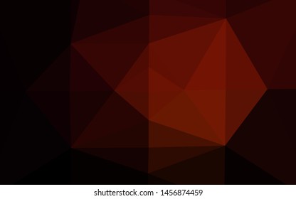 Dark Red vector abstract polygonal layout. Shining colored illustration in a Brand new style. Template for a cell phone background.