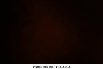 Dark Red vector abstract polygonal cover. A completely new color illustration in a vague style. Completely new template for your business design.