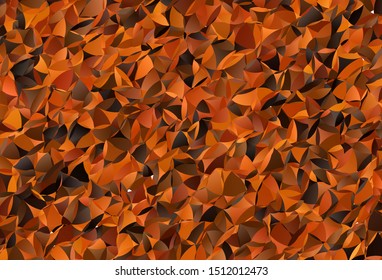 Dark Red vector abstract polygonal pattern. Colorful abstract illustration with triangles. Triangular pattern for your design.