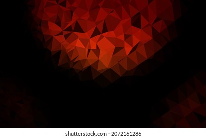 Dark Red vector abstract polygonal cover. Modern geometrical abstract illustration with gradient. Polygonal design for your web site.