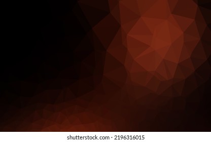Dark Red vector abstract polygonal cover. Brand new colorful illustration in with gradient. Template for a cell phone background.