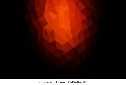Dark Red vector abstract polygonal cover. A sample with polygonal shapes. Brand new design for your business.