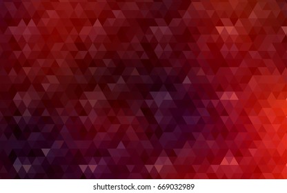 Dark Red vector abstract polygonal template. Brand-new colored illustration in blurry style with gradient. The template can be used as a background for cell phones.