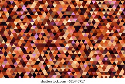 Dark Red vector abstract polygonal template. A sample with polygonal shapes. The elegant pattern can be used as part of a brand book.