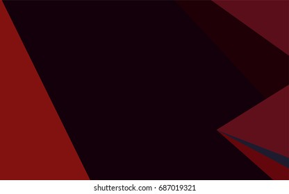 Dark Red vector abstract polygonal template. Colorful illustration in abstract style with gradient. The template can be used as a background for cell phones.