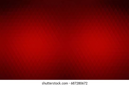 Dark Red vector abstract polygonal pattern. Glitter abstract illustration with an elegant design. Triangular pattern for your business design.