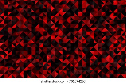 Dark Red vector abstract polygonal template. Creative illustration in halftone style with gradient. The completely new template can be used for your brand book.
