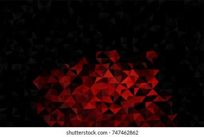Dark Red vector abstract polygonal background. Modern geometrical abstract illustration with gradient. Triangular pattern for your business design.