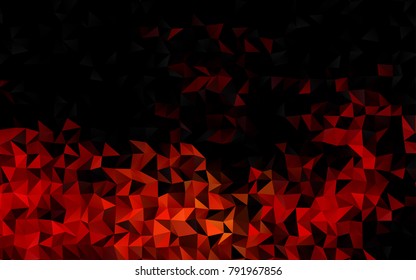Dark Red vector abstract polygonal pattern. Colorful illustration in abstract style with gradient. The template can be used as a background for cell phones.