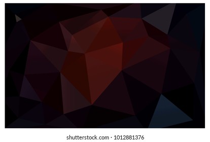 Dark Red vector abstract textured polygonal background. Blurry triangle design. Pattern can be used for background.
