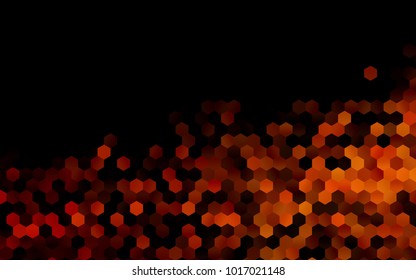 Dark Red vector abstract textured polygonal background. Brand-new blurry hexagonal design. Pattern can be used for background.