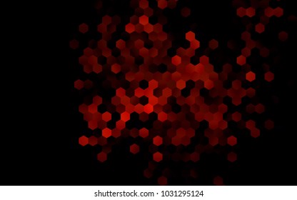 Dark Red vector abstract textured polygonal background. Brand-new blurry hexagonal design. Pattern can be used for background.