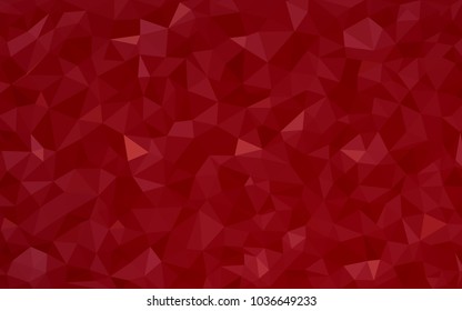 Dark Red vector abstract textured polygonal background. Blurry triangle design. Pattern can be used for background.