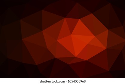 Dark Red vector abstract textured polygonal background. Blurry triangle design. Pattern can be used for background.